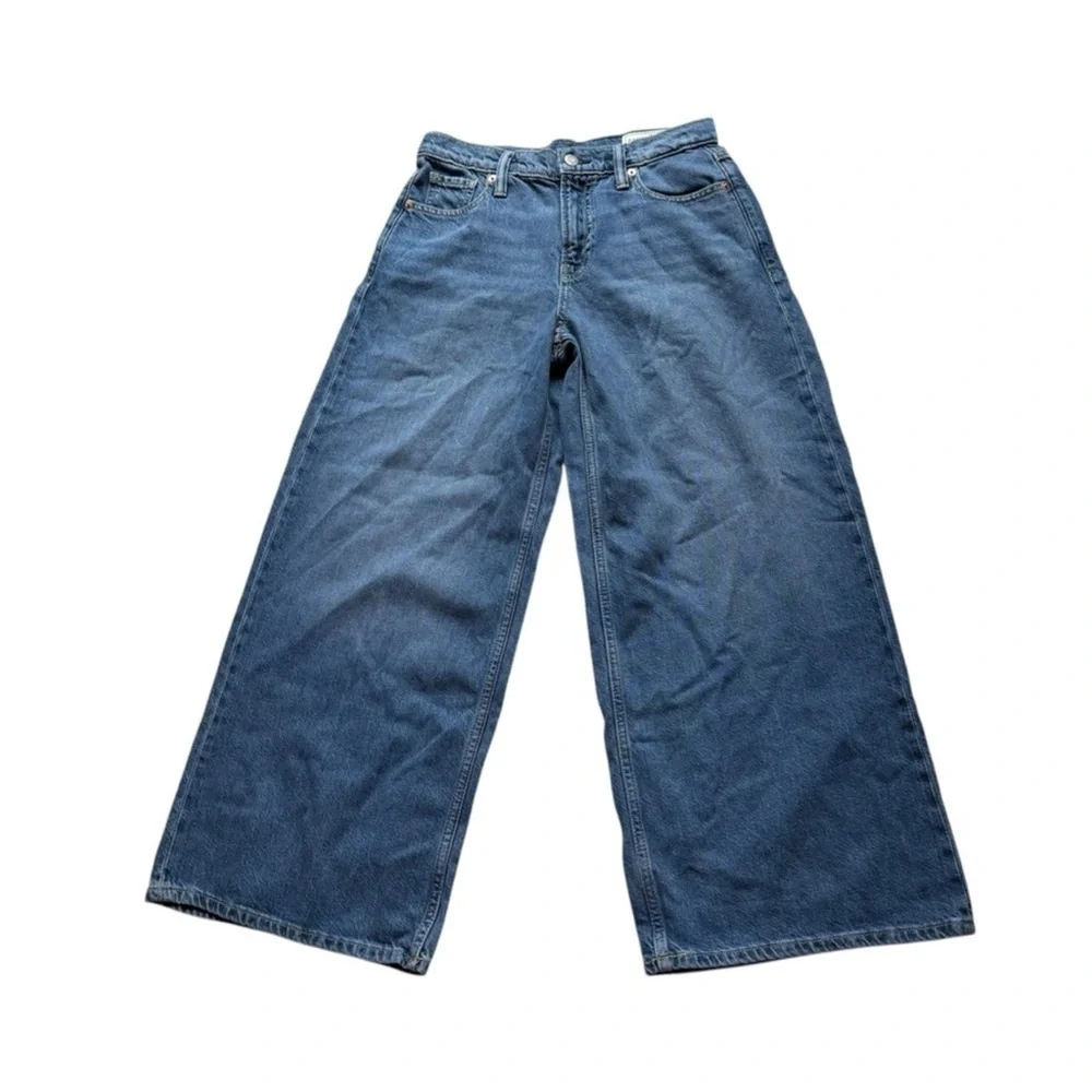 GAP Mid Rise UltraSoft Baggy Jeans NWT 27/4 Regular - Picture 8 of 9